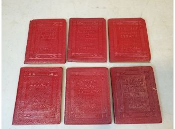 Lot Of 6 Little Luxart Library Books, Robert K. Hass, Formerly Little Leather Library Corp, 3x4