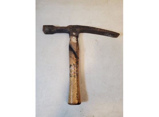 Vintage Lock Rock Hammer, Made In England, 10.5'l Head, 10' Handle, 7/8' Square Head Face