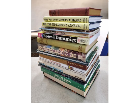 Lot Of Gardening Non-Fiction Books, How To Guides, Flowers Roses, Arranging, Trees Shrubs Landscaping Herbs