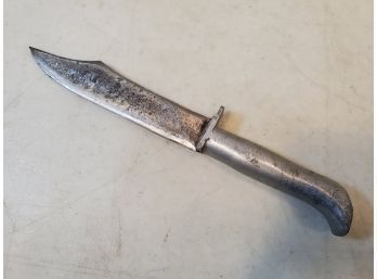 Custom Millers Falls Co BLUMOL USA Fixed Blade Bowie Knife, Aluminum Handle, 9.75'LOA 5.75'Blade