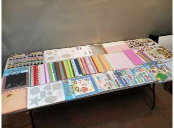 Lot Of Scrapbooking Supplies, Stickers, Paper, Etc. *See Note*