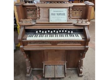 Antique Chicago Cottage Organ Co Pump Reed Organ, C.1885-1900