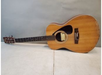 Vintage Yamaha FG-331 Acoustic Guitar With Pickup & Jack Added, Needs Restoration