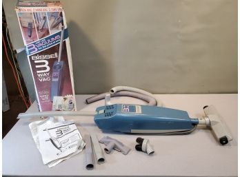 Bissell Folding Lightweight 3-Way Vac Vacuum In Box, 3037-1 Two Speed, 3.2A Motor