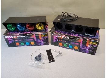 2 Chauvet CH-155 Color Bank Compact Lightweight Border Strip Stage Lighting Units, Tested Working