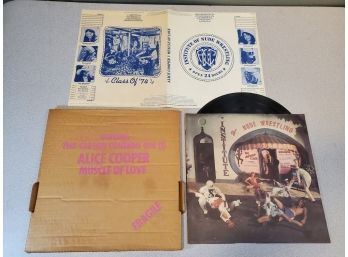 Alice Cooper: Muscle Of Love 33 RPM LP Vinyl Record, Gimmick Cardboard Box Sleeve, 1973 Warner Bros BS 2748