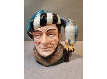 Large 7.5' Vintage 1959 Royal Doulton THE FALCONER Toby Character Jug Mug #D6533, With Pouring Spout
