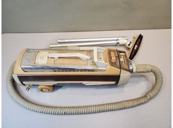 Vintage Electrolux 1401 B Olympia One Canister Vacuum Cleaner, Non-Electric Hose, Wands, Floor Brush