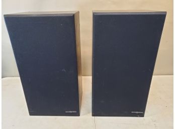 Pair Of Phase Technology Euro Series 530 ES Speakers, 2-Way, Black, 24.5x13x10.5 In, Working Needs Surrounds