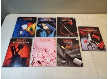 Lot Of 7 Singer Sewing Books