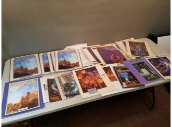 Lot Of Maxfield Parrish Material For Framing, Mainly Calendars From The 1990s, Miscellaneous