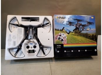 Polaroid PL800 Drone In The Box, Untested - Missing Battery & Charger, Crack In Arm Needs Glue