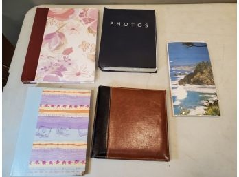 Lot Of 5 Photo Albums, One For 3.5x5 Prints, Four For 4x6 Prints