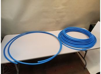 Apollo 1/2' Blue Cold Water Pex Tubing, About 130 Feet & 17 Feet Sections, Unused Remainder Of 300 Foot Roll