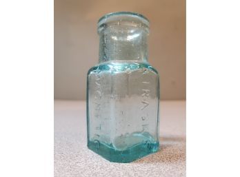 Antique Bottle: 'A. Trask's Magnetic Ointment', 1.25' Square X 2.75'h, C.1846-1906