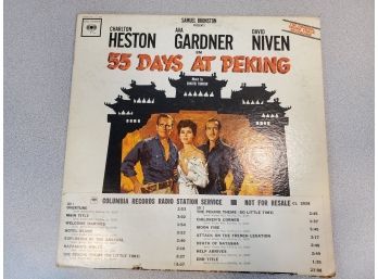 Radio Station Promo Copy: '55 Days At Peking' Original Sound Track Recording 33 RPM LP Vinyl Record