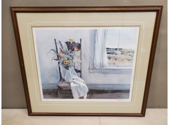 1980 Framed Pencil Signed & Numbered Print: 'Summer Bouquet' By Philip Jamison (1925-2021), 486/950, 29' X 25'