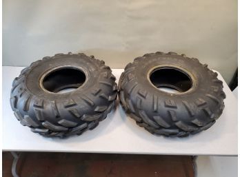 2 Good Year AT25X11-10 Tracker Tubeless ATV Tires, Off-Road Rears, Polaris & Others