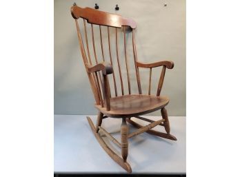 Boston Rocker Rocking Chair, Dark Maple Finish, 25'w X 29'd X 40'h, 14' Seat Height