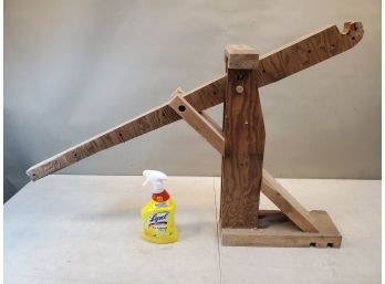 Home Made Counterweight Trebuchet Catapult, Medieval Castle Projectile Throwing Siege Engine