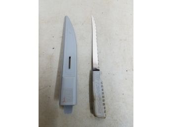 Fiskars Outdoor Products USA Serrated Knife & Sheath, 7-1/2' Blade