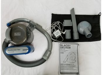 Black & Decker Dustbuster Flex Lithium Cordless Portable Vacuum Cleaner Kit