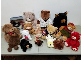 Large Lot Of Stuffed Plush Bears Teddy Bears