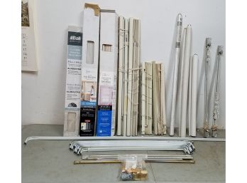 Mixed Lot Of Window Blinds Shades Curtain Hardware