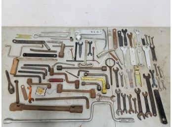 Large Lot Of Specialty Wrenches For Tools & Machines, Vintage & Modern