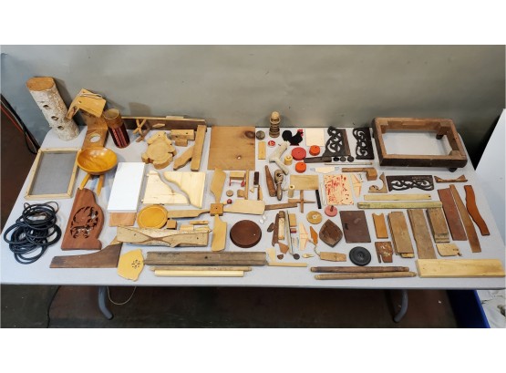 Lot Of Wooden Parts For Art Projects, Furniture
