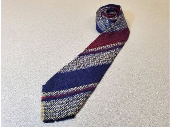 Vintage Mid Century Young Men's Tie, Varsity Shop, Rutland Vermont, University Cravats Hand Woven All Wool