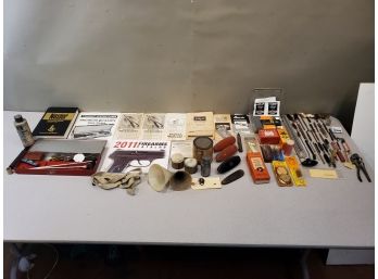 Lot Of Gun & Rifle Cleaning Supplies & Accessories, Repair Parts