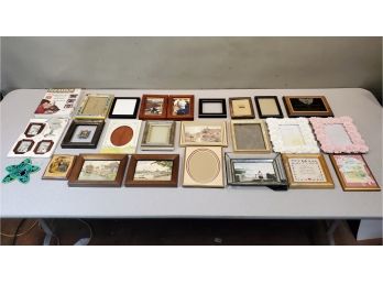 Lot Of Small Picture Photo Frames & Wall Art