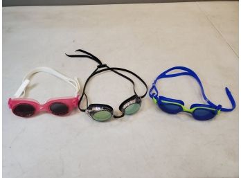 Lot Of 3 Swimming Goggles