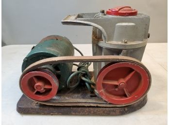 Vintage Montgomery Ward Powr-Kraft Paint Sprayer Diaphragm Pump, QBW-6340A, Working