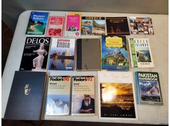 Lot Of Mediterranean & Middle East Travel Guides & Histories, Picture Books, Israel Holy Land Greece India Etc