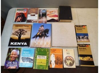 Lot Of Africa Travel Guides & Histories, Picture Books, Kenya Lesotho Morocco West Africa Algeria Tunisia Etc