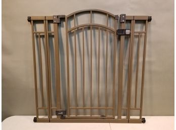 Summer Decor Safety Baby & Pet Gate, 36' Tall, Fits Openings 28'-41.5' Wide, Bronze Finish, Automatic Close
