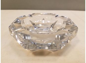 Vintage Baccarat French Crystal Ashtray, Damaged (chipped)