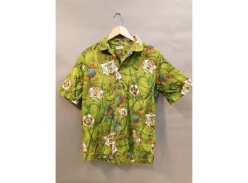 Authentic Vintage Hookano Hawaiian Shirt, Made In Hawaii, Size L