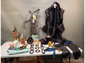 Large Lot Of Halloween Decorations / Costume