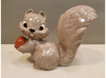 Large And Happy Gray Squirrel Statue Figurine, 9' Long X 7.5' High X 5' Wide