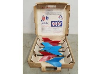 Vintage 1960s Jarts Missile Lawn Dart Game In Box