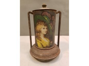 Ridgways Gainsborough Ladies Vase English 5 O'Clock Tea Tin With Contents, 8.5' X 5.5' X 5.5'