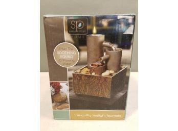 Sarah Peyton Home Cordless Tranquility Tealight Fountain, New Old Stock In Box