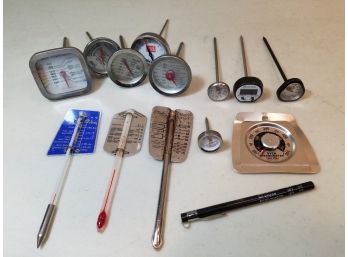 Lot Of Kitchen Meat Cooking Thermometers