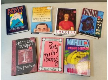Lot Of 7 Vintage 1980s St. Martins Press Mystery Novel Books, HCDJ, All First Editions