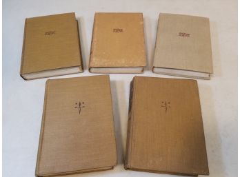 Lot Of 5 Vintage 1940s Detective Book Club Novels, HC, Erle Stanley Gardner, Frances Crane