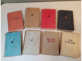 Lot Of 8 Arcadia House Romance Novel Books, 1944-51