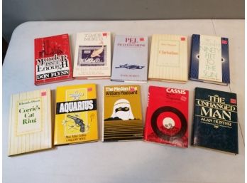 Lot Of 10 Vintage 1980s Walker Mystery Novel Books, HCDJ, Most First Editions